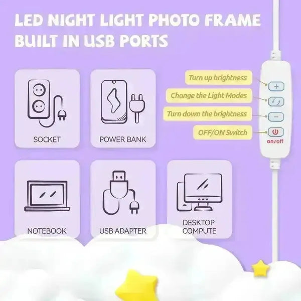 Sanrio Kuromi LED Art Night Light - Bear Hugs