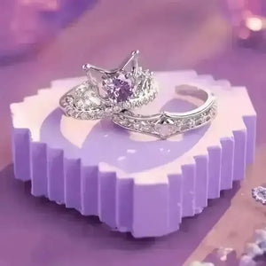Sanrio Kuromi Love Promise Ring Set - Bear Hugs
