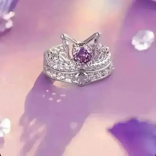 Sanrio Kuromi Love Promise Ring Set - Bear Hugs