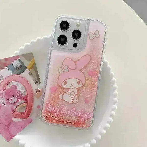 Sanrio Kuromi Melody Glitter Phone Case (For iPhones) - Bear Hugs