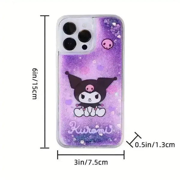Sanrio Kuromi Melody Glitter Phone Case (For iPhones) - Bear Hugs