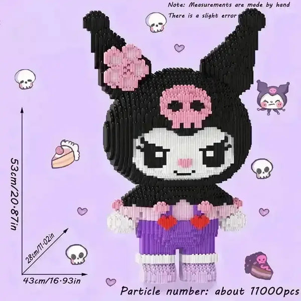 Sanrio Kuromi My Melody 11000 Pcs Building Blocks - Bear Hugs