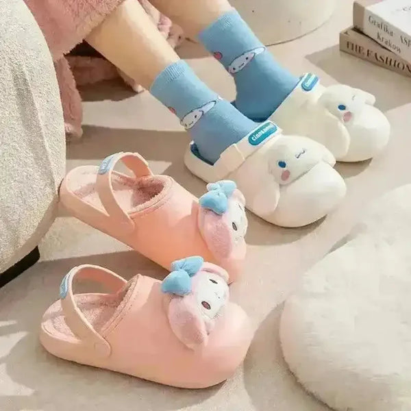 Sanrio Kuromi My Melody Cute Warm Sandals For Kids - Bear Hugs