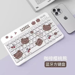 Sanrio Mini Silent Wireless Keyboard - Bear Hugs