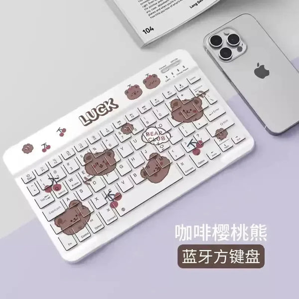 Sanrio Mini Silent Wireless Keyboard - Bear Hugs