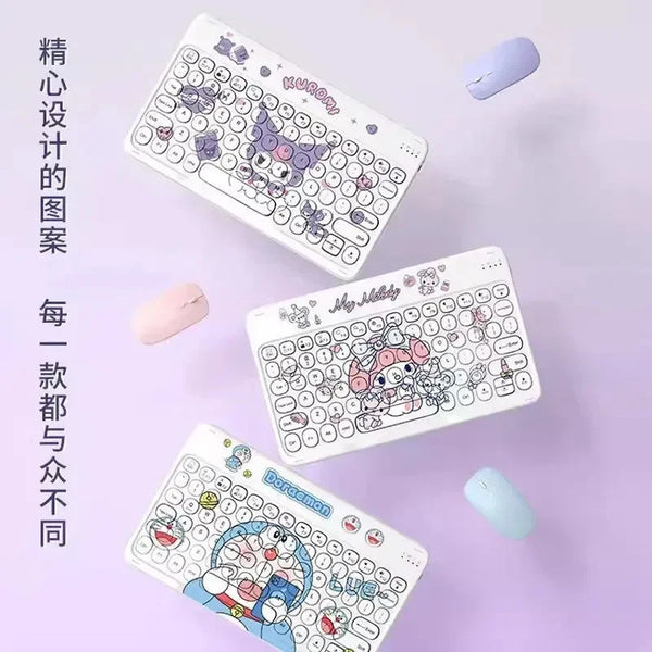 Sanrio Mini Silent Wireless Keyboard - Bear Hugs
