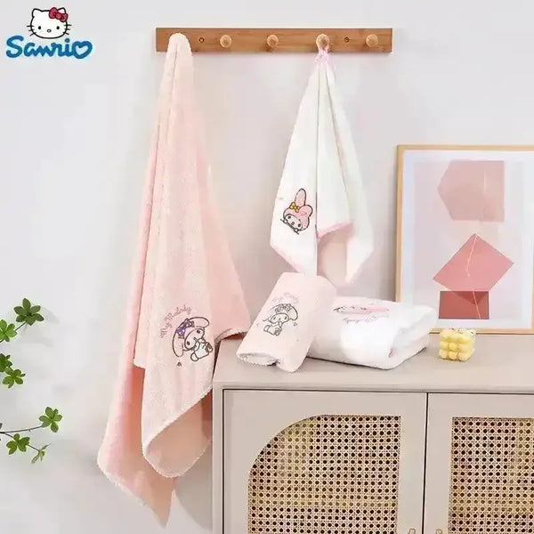 Sanrio My Melody Hand Towel Couple Set - Bear Hugs