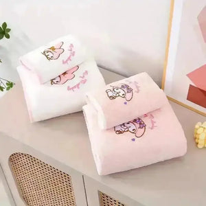 Sanrio My Melody Hand Towel Couple Set - Bear Hugs