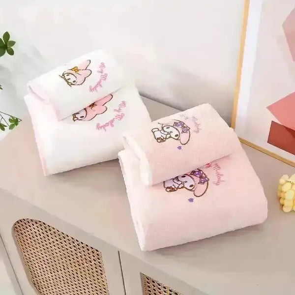 Sanrio My Melody Hand Towel Couple Set - Bear Hugs