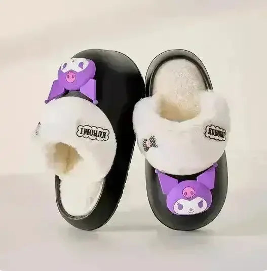 Sanrio Plush Thick-soled Slippers - Bear Hugs