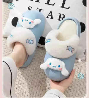 Sanrio Plush Thick-soled Slippers - Bear Hugs