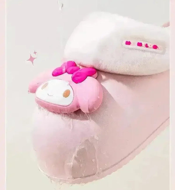 Sanrio Plush Thick-soled Slippers - Bear Hugs