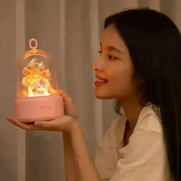 Sanrio Rotating Ferris Wheel Musical Night Lamp - Bear Hugs