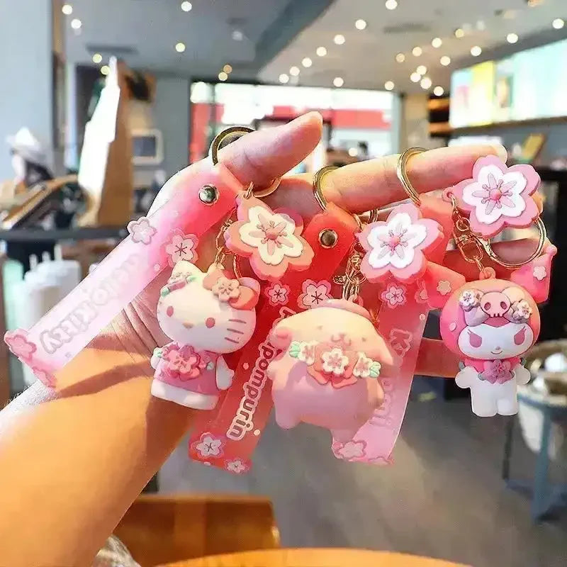 Sanrio Sakura Figurine Keychain - Bear Hugs