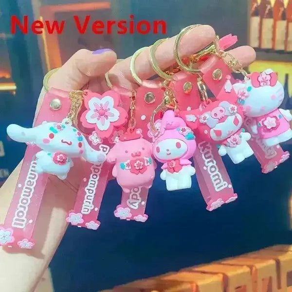 Sanrio Sakura Figurine Keychain - Bear Hugs