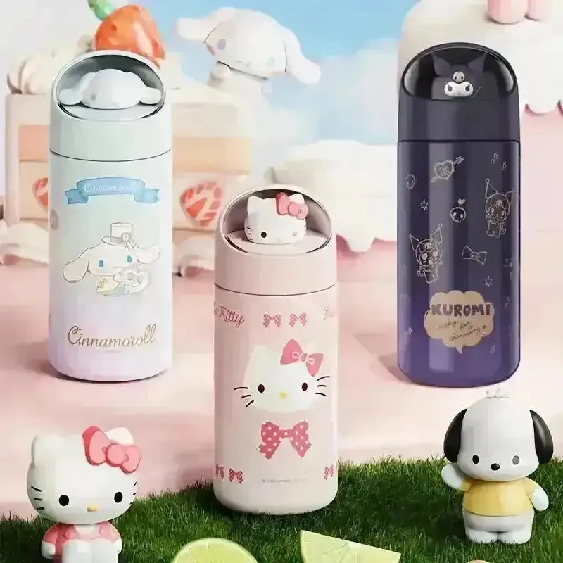 Sanrio Shiny Steel Sleek Bottle (500 ml) - Bear Hugs