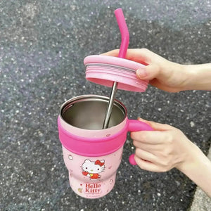 Sanrio Thermos Straw Cup (700 & 1200 ml) - Bear Hugs