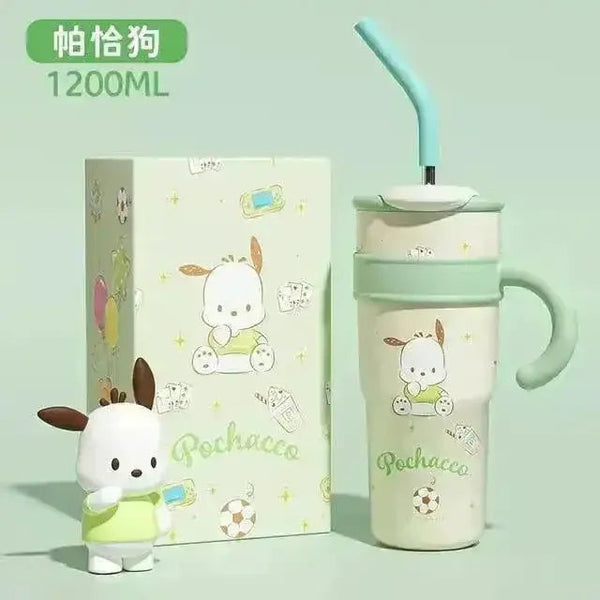 Sanrio Thermos Straw Cup (700 & 1200 ml) - Bear Hugs