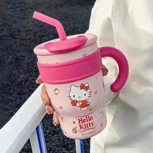 Sanrio Thermos Straw Cup (700 & 1200 ml) - Bear Hugs