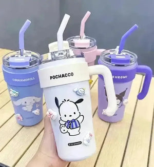 Sanrio Thermos Straw Cup (860 ml) - Bear Hugs