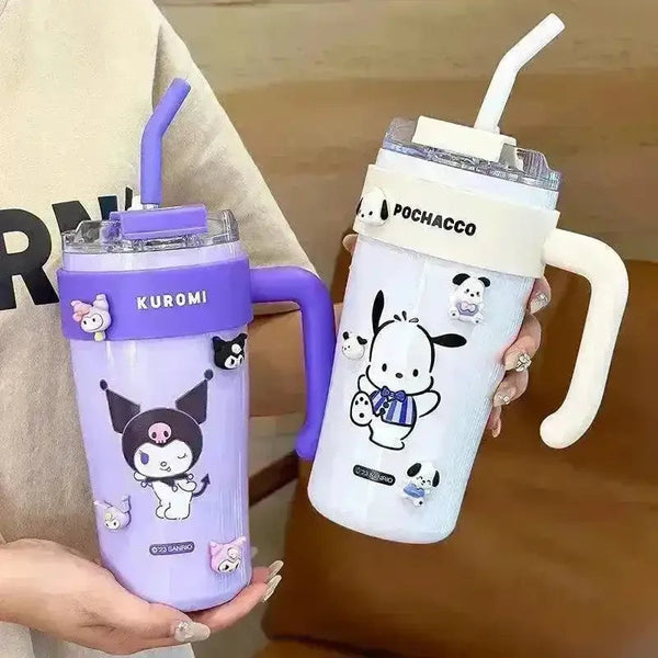 Sanrio Thermos Straw Cup (860 ml) - Bear Hugs