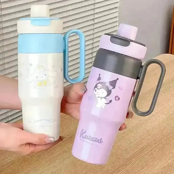 Sanrio Thumb Lock Tumbler Bottle (600 ml) - Bear Hugs