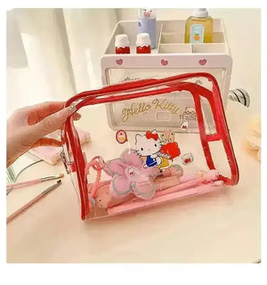 Sanrio Transparent Makeup Bag - Bear Hugs