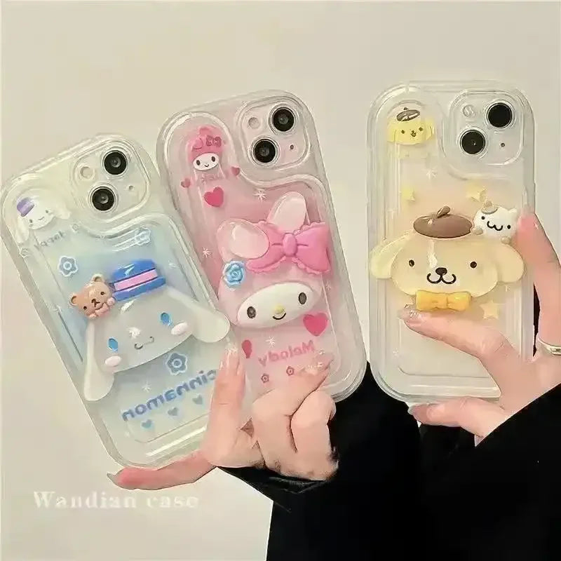 Sanrio Transparent Mugshot Phone Case (For iPhones) - Bear Hugs
