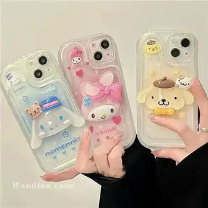 Sanrio Transparent Mugshot Phone Case (For iPhones) - Bear Hugs