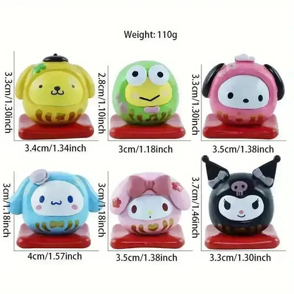 Sanrio Valentine's Day Mini Figurines (6 pcs) - Bear Hugs