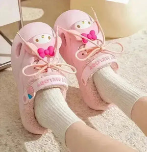 Sanrio Winter Warm Plush Clogs - Bear Hugs