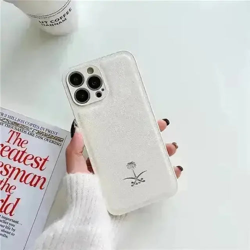 Saudi Tree Leather Marked Phone Case (For iPhones) - Bear Hugs