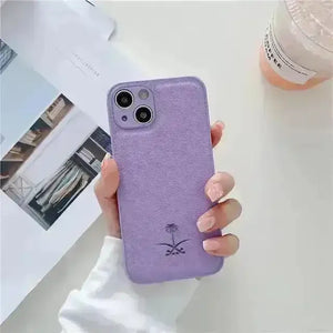 Saudi Tree Leather Marked Phone Case (For iPhones) - Bear Hugs