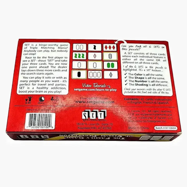 SET- The Game of Visual Perception - Bear Hugs