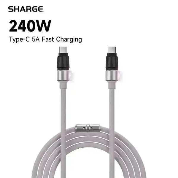 Sharge 240W USB Type-C Data Cable - Bear Hugs