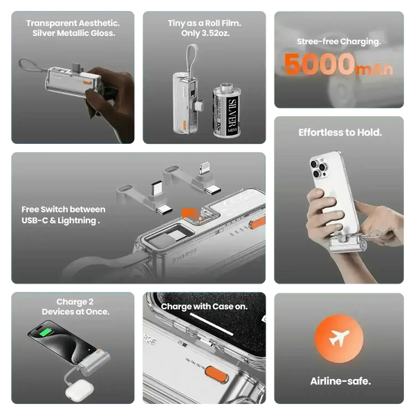 SHARGE Flow Mini Power Bank (5000mAh) - Bear Hugs