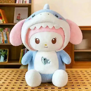Shark Kuromi My Melody Piggy Plushie - Bear Hugs