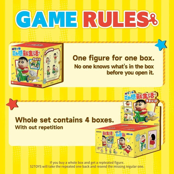 Shinchan Dynamic Shin Life 52 Toys Mystery Box - Bear Hugs