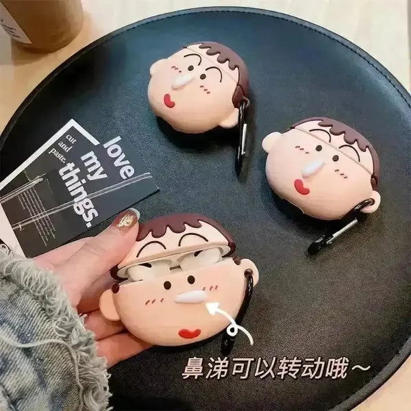 Shinchan Long Nose Case (For Airpods) - Bear Hugs