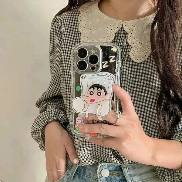 Shinchan Playful Phone Case (For iPhone) - Bear Hugs