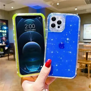 Shining Glitter Shockproof Case (For iPhones) - Bear Hugs