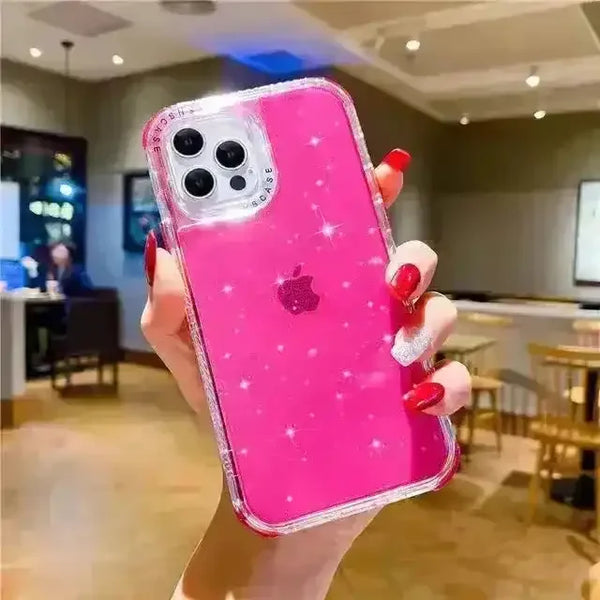 Shining Glitter Shockproof Case (For iPhones) - Bear Hugs