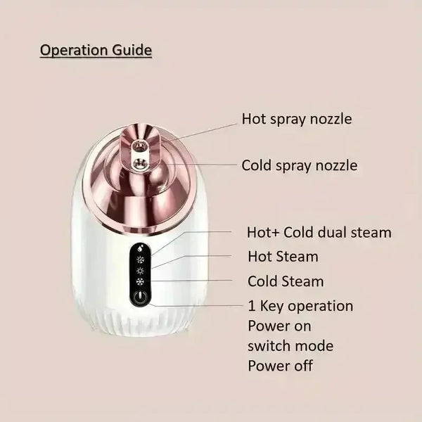 Shiny Rosy Nano Facial Steamer - Bear Hugs