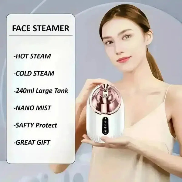 Shiny Rosy Nano Facial Steamer - Bear Hugs