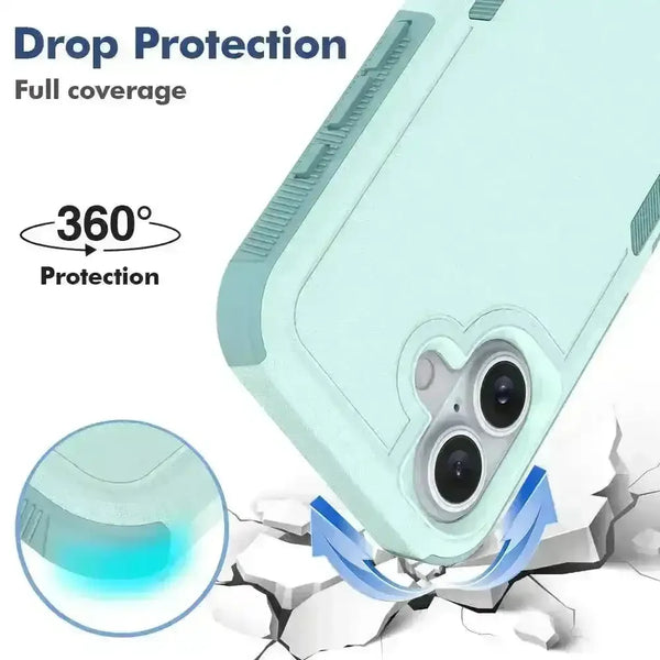 Shockproof Two Layer Protection Case (For iPhones) - Bear Hugs