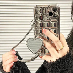 Silver Lining Lattice Chain Case (For iPhones) - Bear Hugs