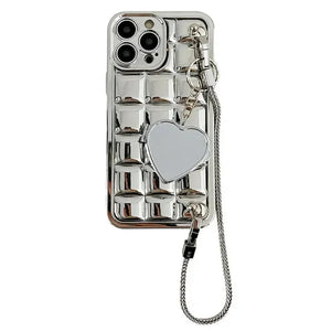 Silver Lining Lattice Chain Case (For iPhones) - Bear Hugs