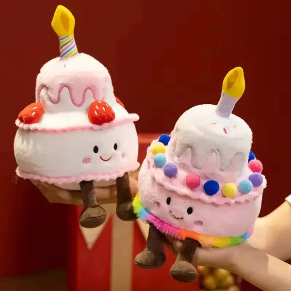 Singing LED Birthday Cake Plushie - Bear Hugs