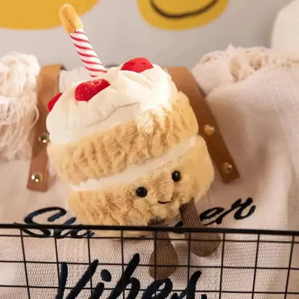 Singing LED Birthday Cake Plushie - Bear Hugs