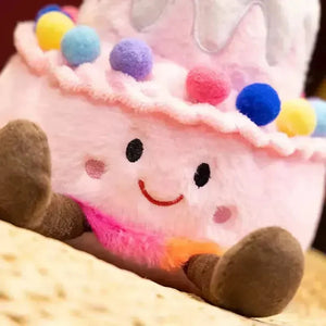 Singing LED Birthday Cake Plushie - Bear Hugs